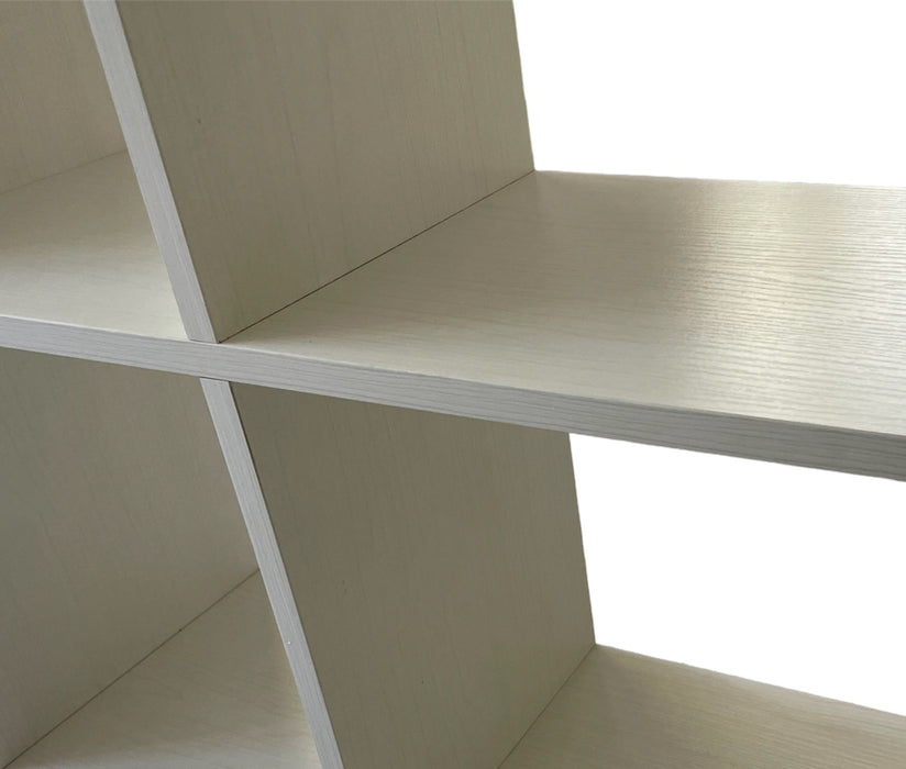 Libreria in legno Bianco Nordico 70x24x178H cm Scaffale Mobiletto 8 Ripiani ART.114B