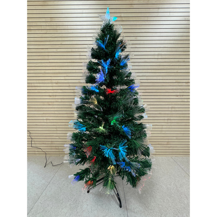 Albero di natale con Fibre Ottiche RGB Multicolore Alberello con Luci LED e Giochi di Luce