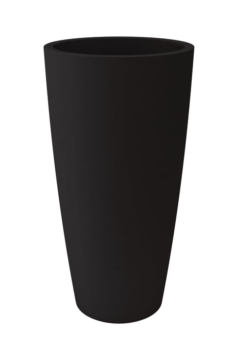 Vaso a Colonna in Plastica Opaca con contenitore cachepot estraibile