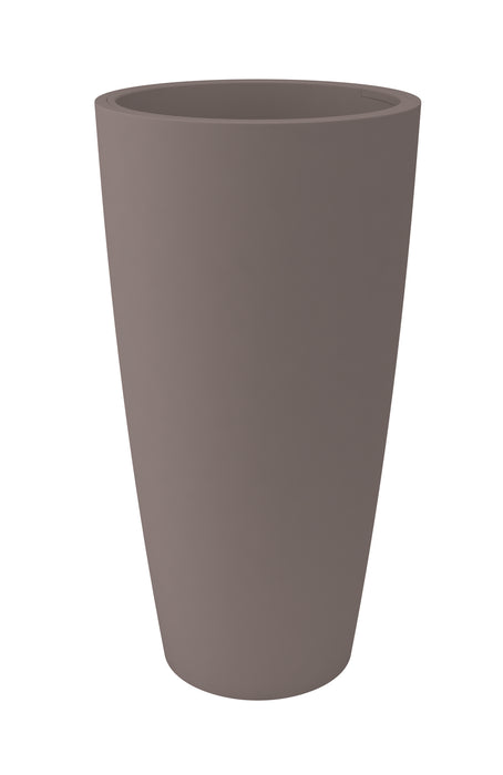Vaso a Colonna in Plastica Opaca con contenitore cachepot estraibile