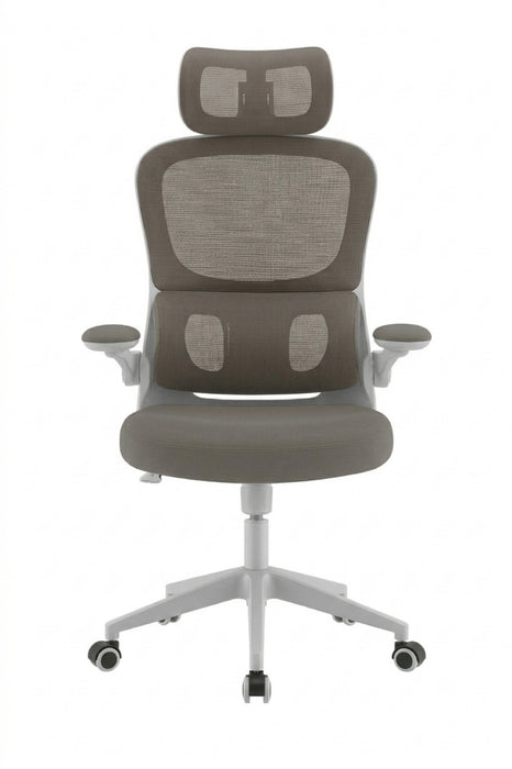 Sedia Scrivania Ufficio Ergonomica Poggiatesta Regolabile Schienale in Rete Traspirante seduta imbottita Supporto lombare