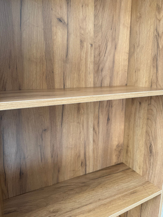 Libreria Scaffale in Legno Melaminico 4 Ripiani Resistente 60x24x170H cm