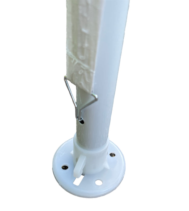 Gazebo con telo in PE 105 gr/mq da 2x3 metri Bianco da Giardino per Banchetti