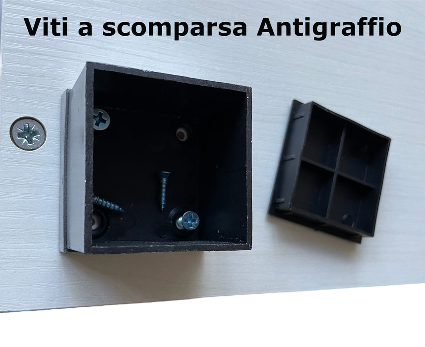 Libreria in legno Colore Rovere 80x24x126,5H cm Scaffale Mobiletto 7 Ripiani ART.110R