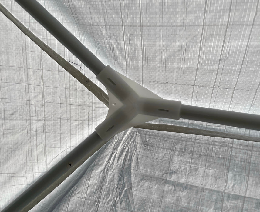 Gazebo con telo in PE 105 gr/mq da 2x3 metri Bianco da Giardino per Banchetti