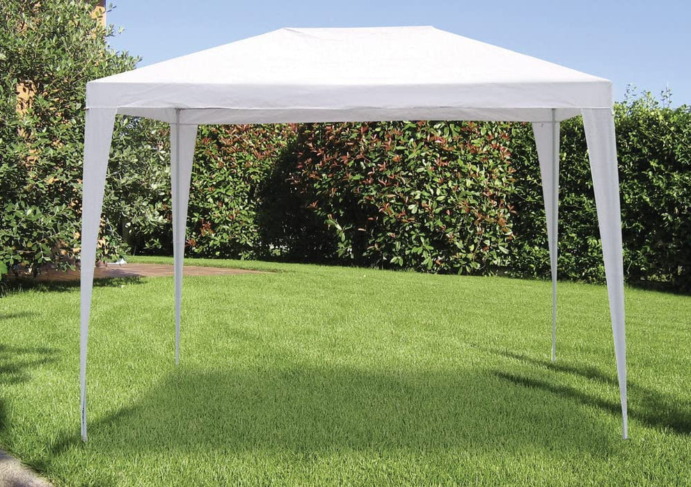 Gazebo con telo in PE 105 gr/mq da 2x3 metri Bianco da Giardino per Banchetti