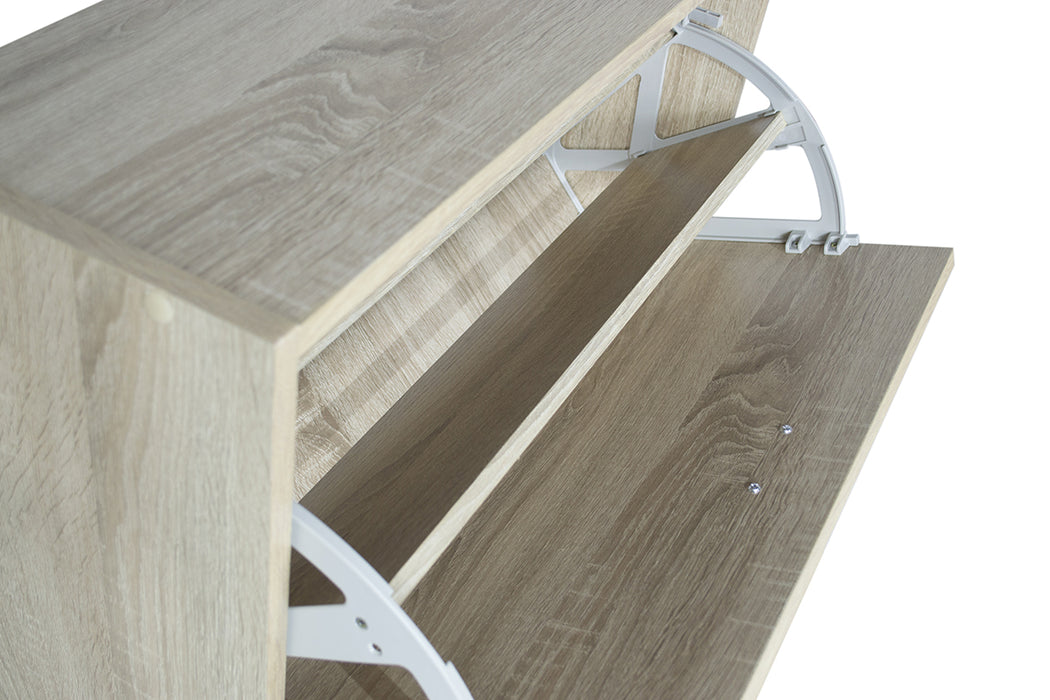 interno anta scarpiera in Legno 3 ante colore rovere