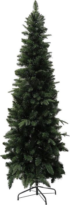Albero di Natale SLIM Adamello Base Metallo Rami Ombrello Pe + Pvc