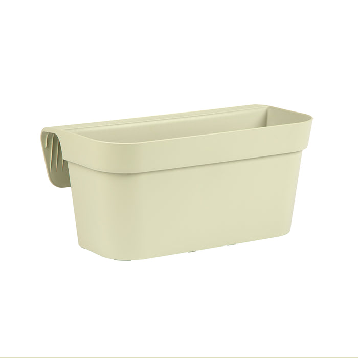 Vaso da Balcone 38x15x18H cm Balconiera Cassetta per Ringhiere e Parapetti