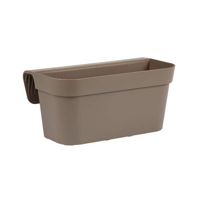 Vaso da Balcone 38x15x18H cm Balconiera Cassetta per Ringhiere e Parapetti