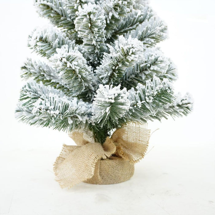 Albero di Natale Alberello Pinetto Verde in PVC ignifugo con Base rivestita in Juta …
