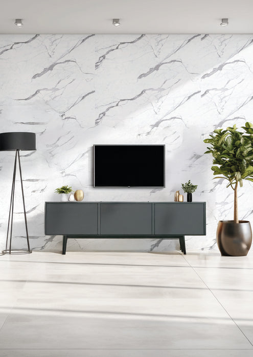 Pannello UV Effetto Marmo 60x120 cm Paraschizzi per Cucina Conf. 4 Pezzi