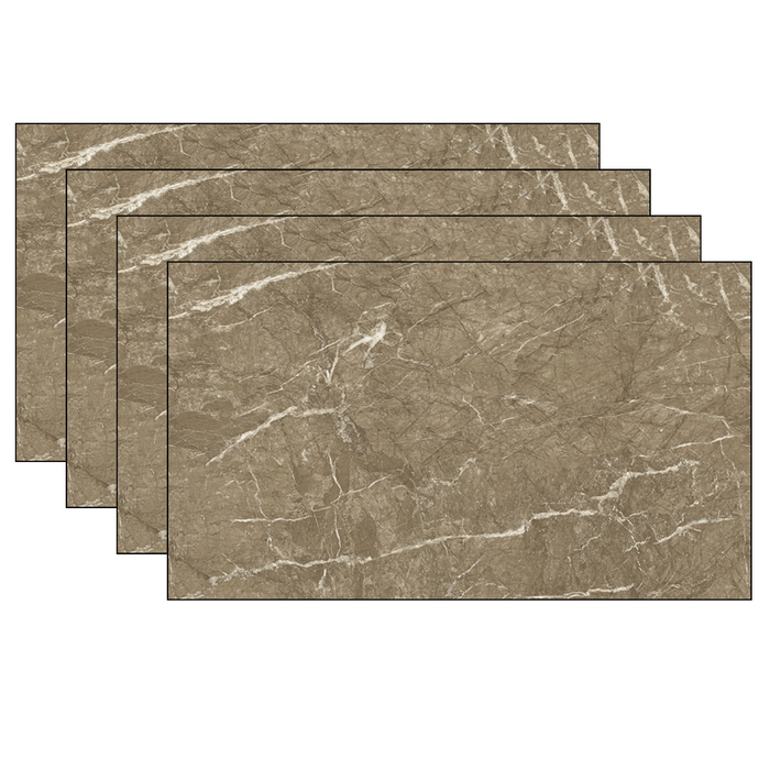 Pannello UV Effetto Marmo 60x120 cm Paraschizzi per Cucina Conf. 4 Pezzi