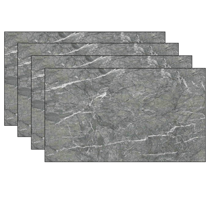 Pannello UV Effetto Marmo 60x120 cm Paraschizzi per Cucina Conf. 4 Pezzi