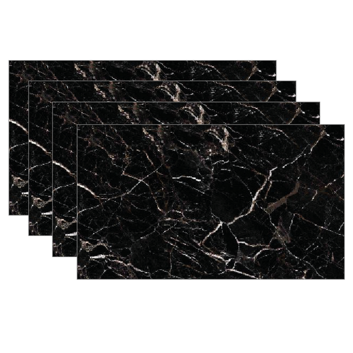 Pannello UV Effetto Marmo 60x120 cm Paraschizzi per Cucina Conf. 4 Pezzi
