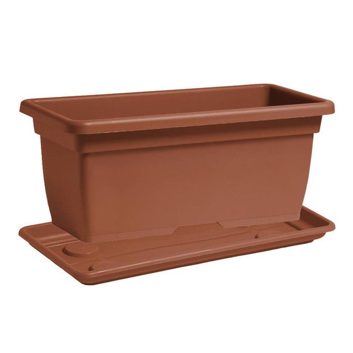 Vaso Rettangolare Classico in Plastica PPL Finitura Satinata per interni ed esterni