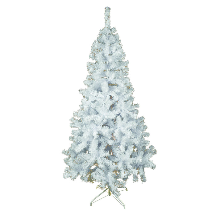 Albero di Natale Bianco Artificiale Mod. ARTIC Rami Fissi Apertura ad Ombrello