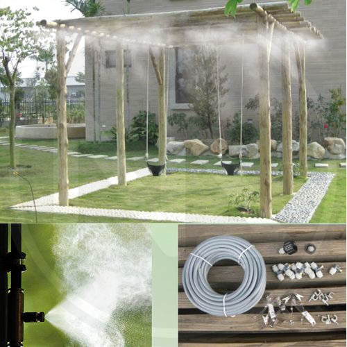 NEBULIZZATORE da ESTERNO Mod. FRESCO MED KIT da 7,5 mt per Gazebo, ombrelloni
