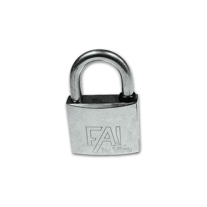 Lucchetto ad Arco in Acciao Viro Fai Mare Art. 573.7 Mis. 30mm Int. Arco 17x16mm
