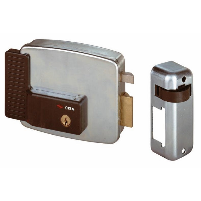 Serratura Elettrica da Applicare Cisa Art. 11721 Misura 60 mm Verso Sx Con Tetto