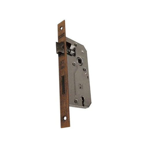 Serratura da Infilare Bordo Quadro Bronzato Patent Misura 35 mm Interasse 70 mm