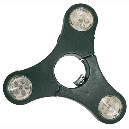 Lampada A Batteria Per Ombrelloni Stella Luce A 18 Led Per Palo Ø 58-70 Mm.
