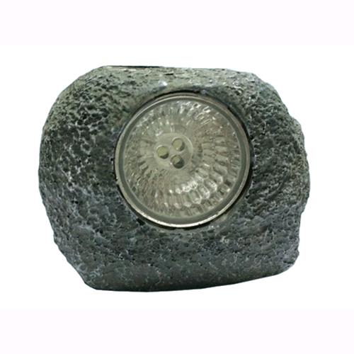 Lampada Faretto Solare Stone Corpo In Polisìresina 13x11xh.10 Cm.