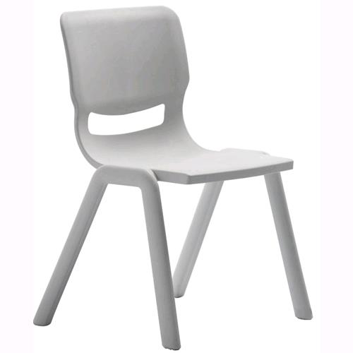 Sedia Da Giardino Bianca Impilabile Fiberglass Big Rugby  L48Xp51Xh81 Cm  1 Pz