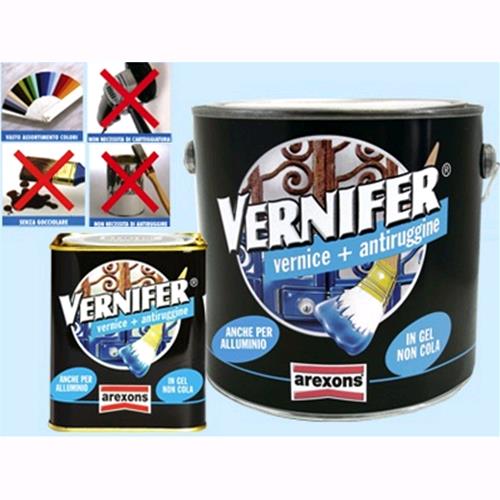 Vernici Arexons Vernifer - Art. 4886 - ML. 750 Nero satinato Conf. 6 Pz
