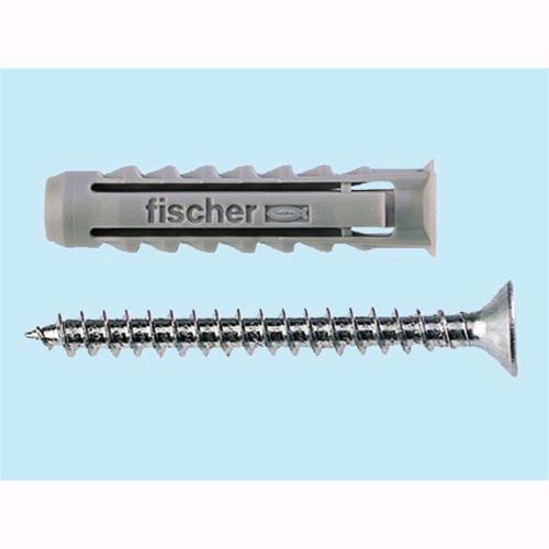 Tasselli Nylon con vite Fischer SX 8 S - L. mm. 40  Conf. 50 Pz