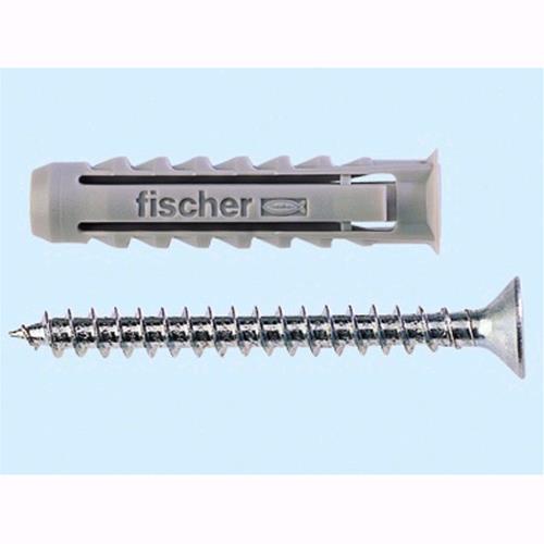 Tasselli Nylon con Vite Fischer SX 6 S - L. mm. 30 - conf. 100 Pz