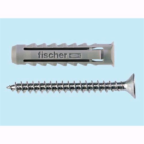 Tasselli Nylon con vite Fischer SX 10 S - L. mm. 50 Conf. 25 Pz