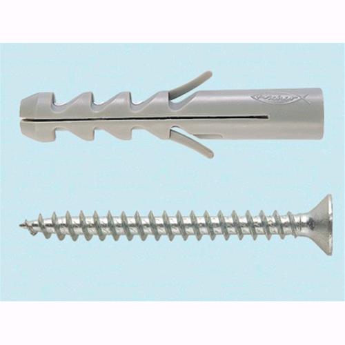 Tasselli Nylon con Vite  Fischer S 8 V - L. mm. 40 - Punta mm. 8  Conf. 50 Pz