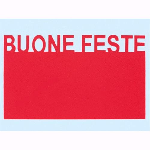 Tappetini Smart Buone Feste In Polipropilene Colore Rosso 40x70cm Conf.5pz