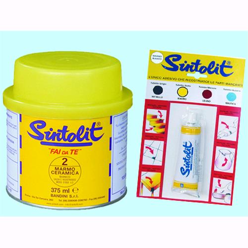 Stucco per marmo Sintolit - Barattolo ml. 375 - Colore Paglierino Conf. 12 Pz