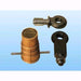 Set accessori lucchetti serranda: 1 cono+ 1anello a baionetta +1 anello con dado
