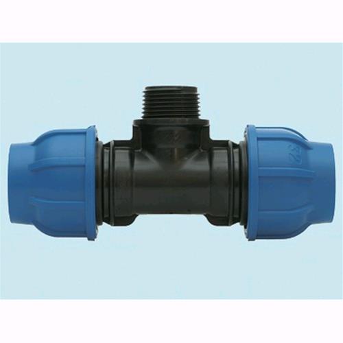 Raccordi Connecto Plus a compressione a T Art. 916 - mm. 32 x M1" Conf. 10 Pz
