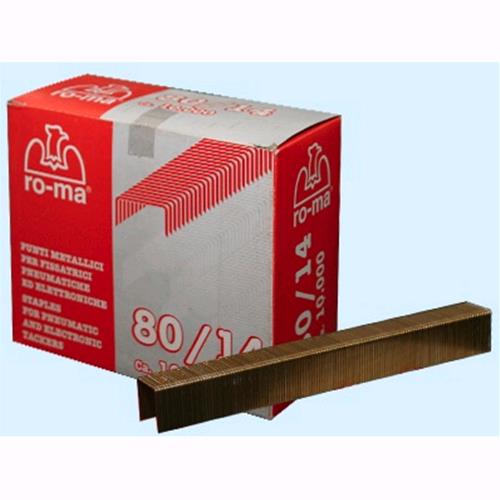 Punti per fissatrice pneumatica Mek80 - Art. 80/14 - Lung. mm. 14 cf.10000 pz