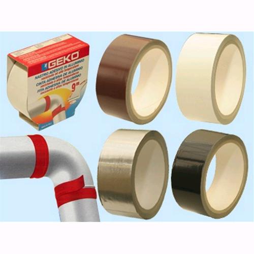 Nastro in alluminio alta temperatura cm.4x9 mt - Argento Conf. 10 Pz