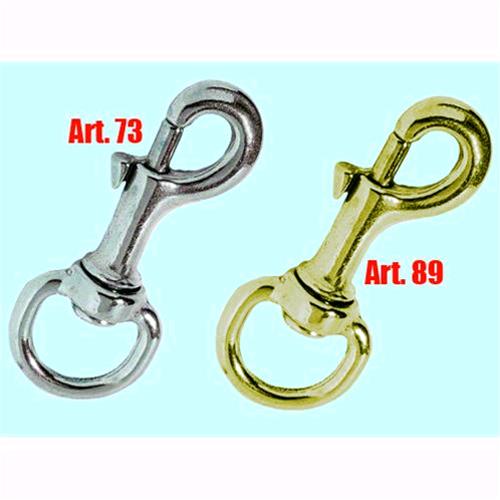 Moschettoni universali - Art. 73 - Finitura Nichelati 3/4" - mm. 20x88 conf. 20 pz