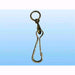 Moschettone Simplex in acciaio nichelato - Lunghezza mm. 80 - 1 Pz