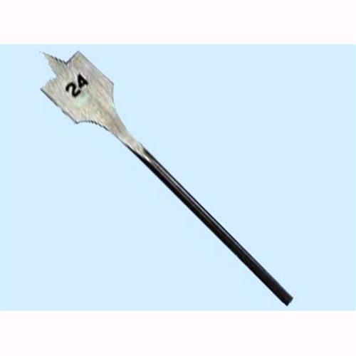 Mecchia piana per legno in acciaio al cromo con punta att.6mm - Ø mm. 20