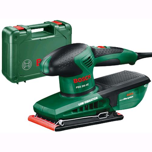 Levigatrice orbitale Bosch PSS 200 AC 200 watt piastra 92x182 mm