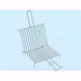 Griglie Graticole cromate doppie intrecciate - N° fili 15 - cm. 34x36 Conf. 6 Pz