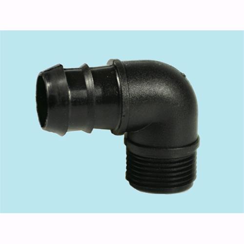 Gomiti a 90Ø filettati per tubi PE Art. 641 - Ø M 3/4" Conf. 100 Pz