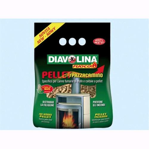 Diavolina per stufe a Pellet spazzacamino antifuliggine  Conf. 10 Pz
