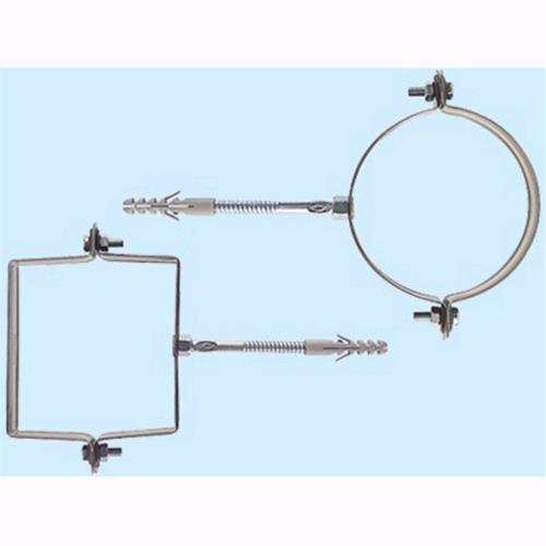 Collari Fischer per Pluviali - SCP tondo - mm. 80 - zincato Conf. 1 Pz