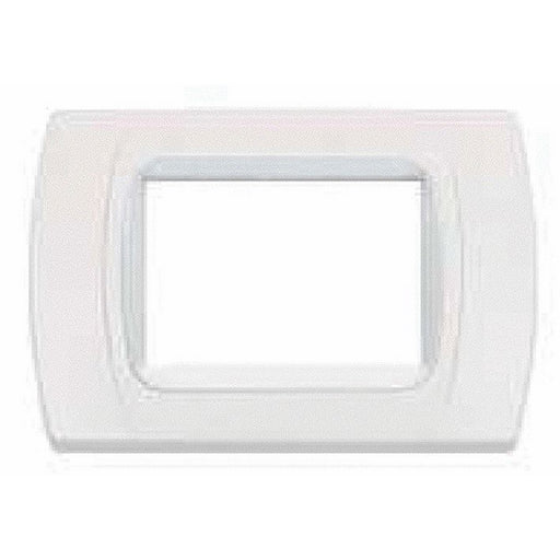 Placca Copri interruttore 3P in Abs col. Bianco compatibile Living International