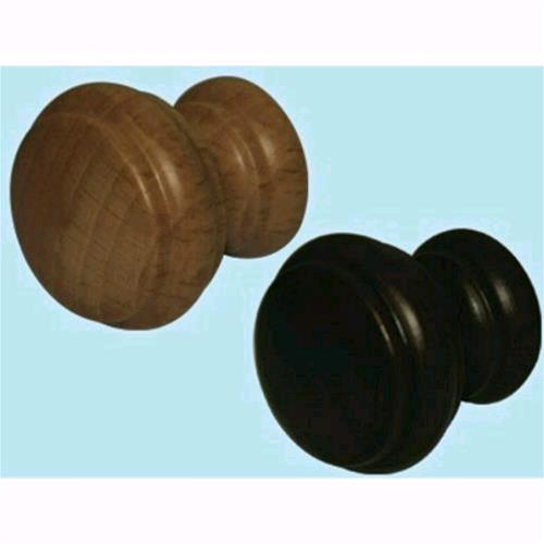Pomoli in legno per mobili Art. 35- Finitura noce  - Ø mm. 38 - cf.30pz