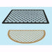 Zerbino rubber forato in gomma mezza luna legno 64x37cm 10pz